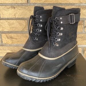 SOREL Fancy Lace II Waterproof Suede Duck Boots